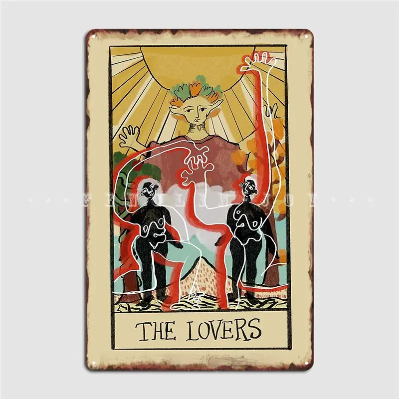 

The Lovers Metal Plaque Poster Pub Garage Wall Decor Wall Cave Create Tin Sign Poster