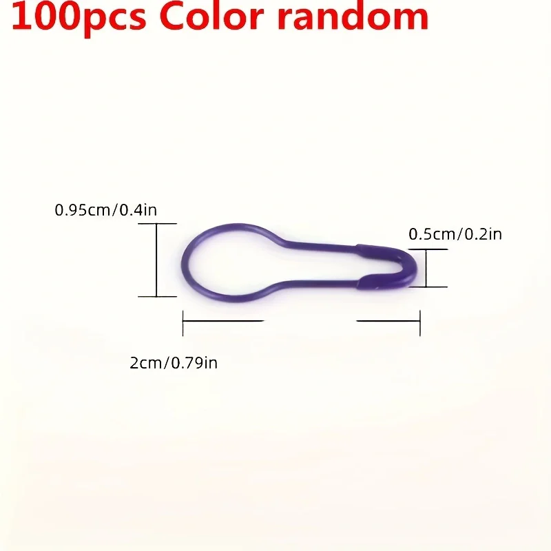 100 шт. разные металлические безопасные булавки для вязания крючком