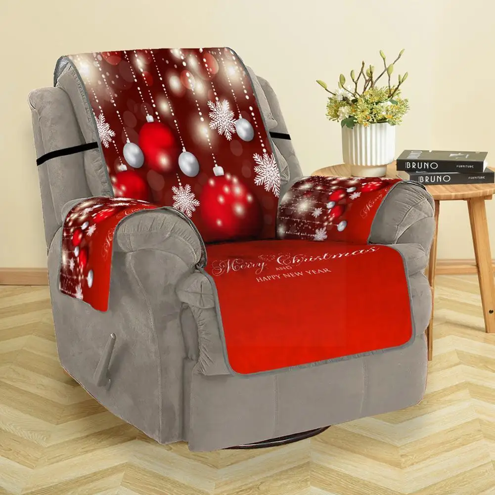 

Christmas Sofa Cover For Living Room 1/2/3/ Seater Sofa Slipcover 3D Digital Pattern Couch Mat Christmas Decorations Sofa C J9V5