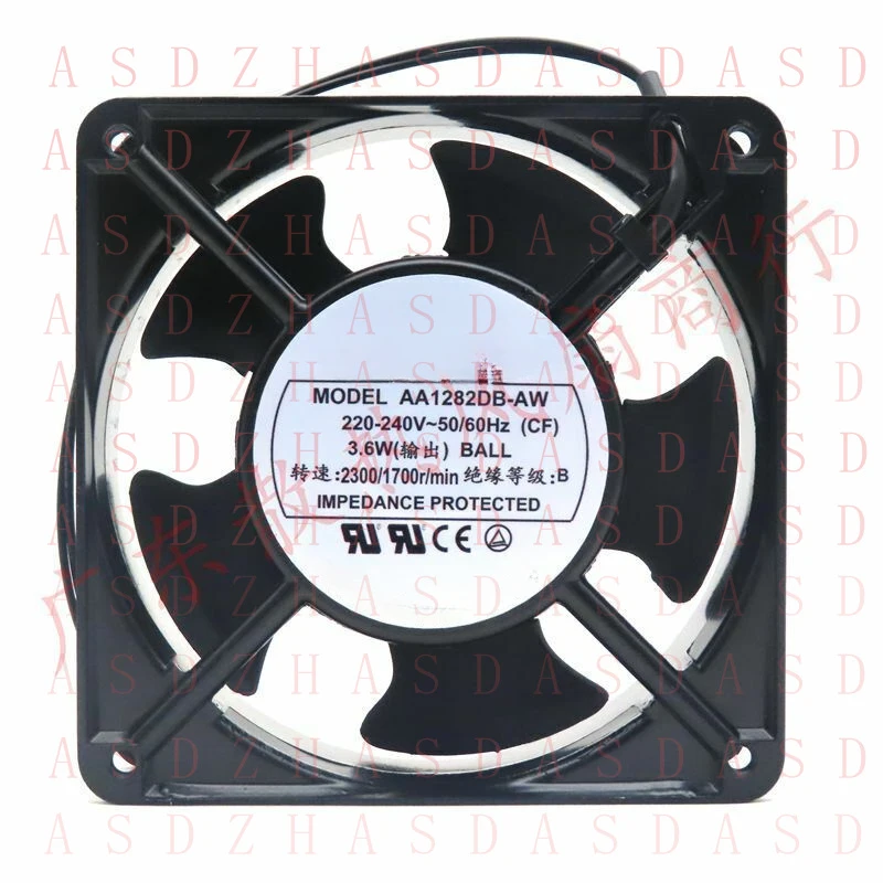 Фото Z 1 шт. для AA1282DB-AW AC 220-240V 0.6A 2-проводной вентилятор с алюминиевой рамкой 120*38 мм №1