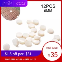 12 pcs white mother of pearl guitar luthier dots inlay fret side marker 6mm fretboard points repairing boxes or jewellery making