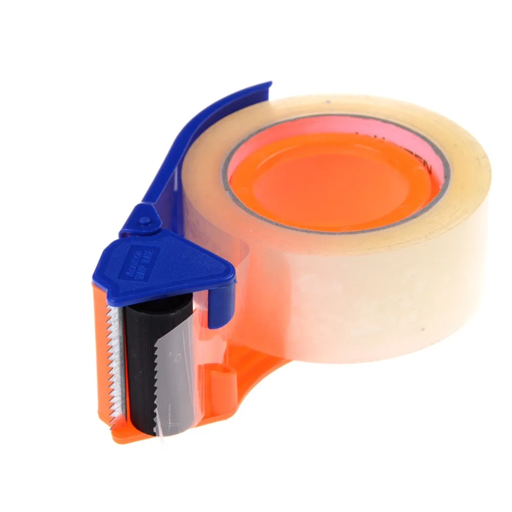 

1PC Tape Cutter Dispenser New Sealing Packaging Parcel Plastic Roller 2" Width Tape Cutter Dispenser Stationery