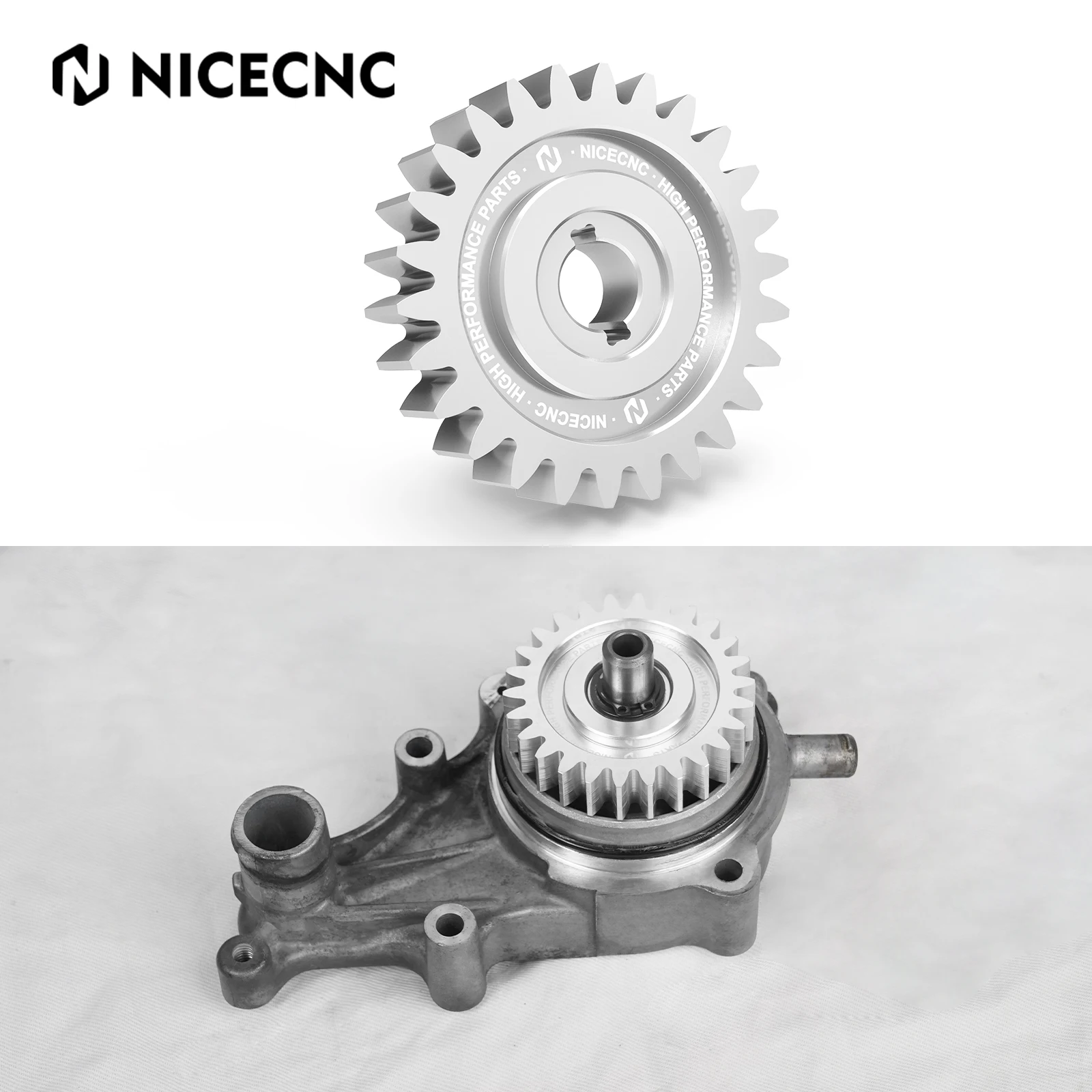 Водяной насос NICECNC Raptor 700 ATV приводная Шестерня для Yamaha 700R 2009 2011-2023 2006-23 5VK-12459-00-00