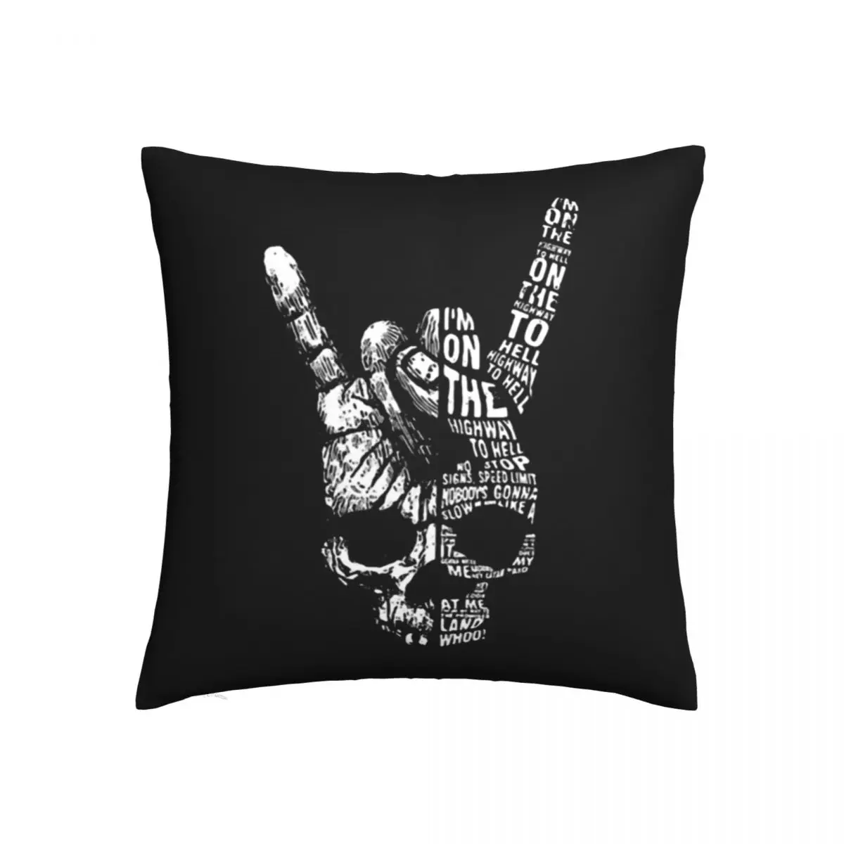 Чехол-накидка в виде подушки с изображением черепа тяжелый металлический рюкзак