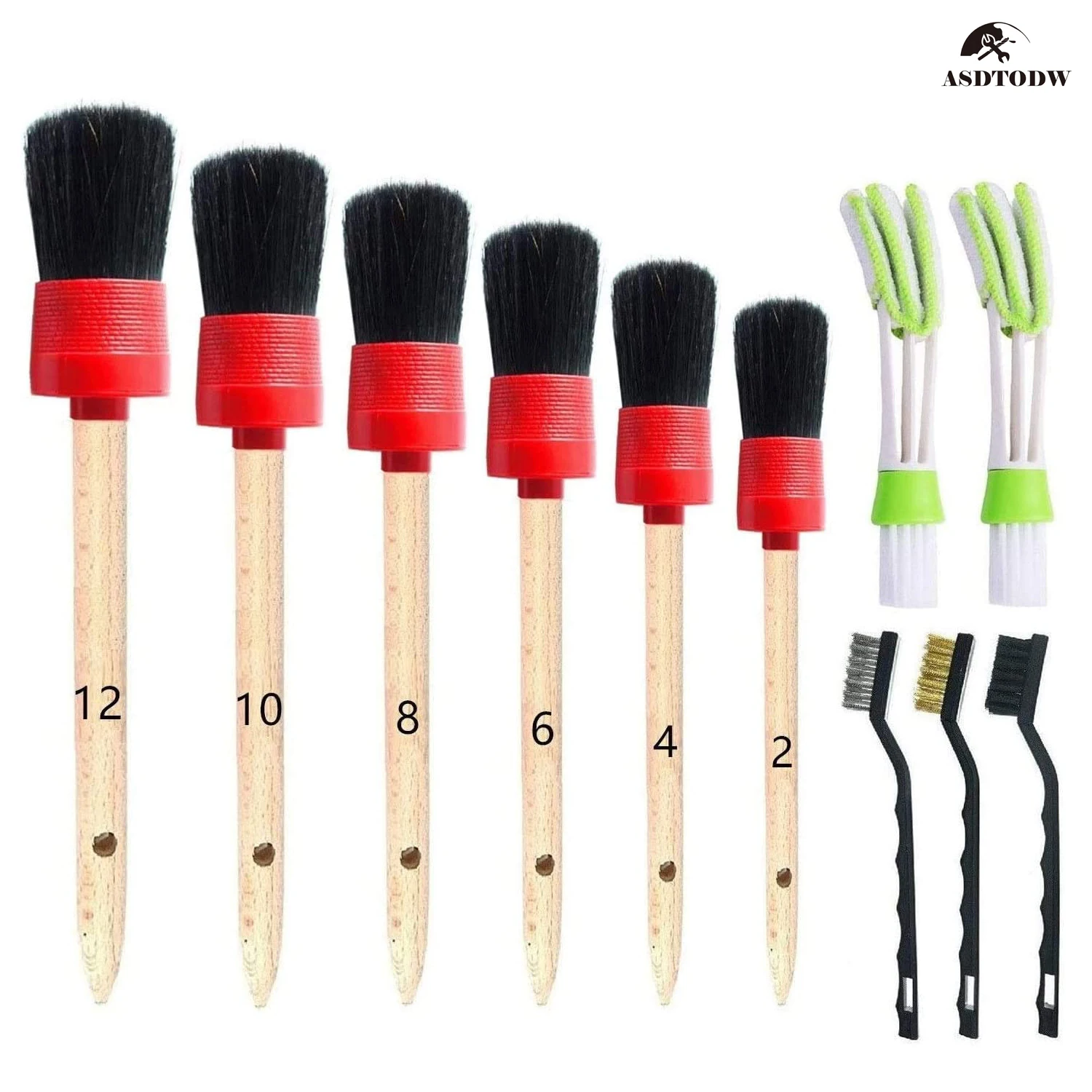 

5 шт./11 шт., щётки для детейлинга автомобиля