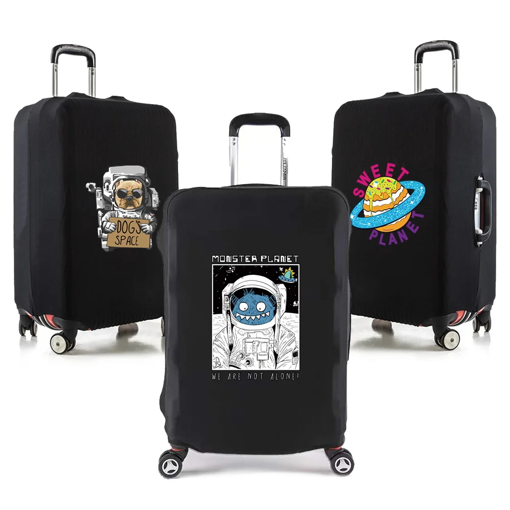 

Travel Suitcase Luggage Protective Cover Holiday Traveler Accessories Astronaut Print for 18-28Inch Trolley Elastic Protect Case