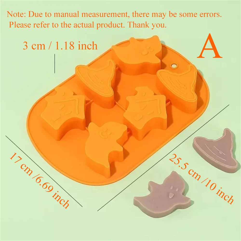1 Шт. Силиконовая Форма Для Выпечки Тыквы На Хэллоуин Женская Антипригарная