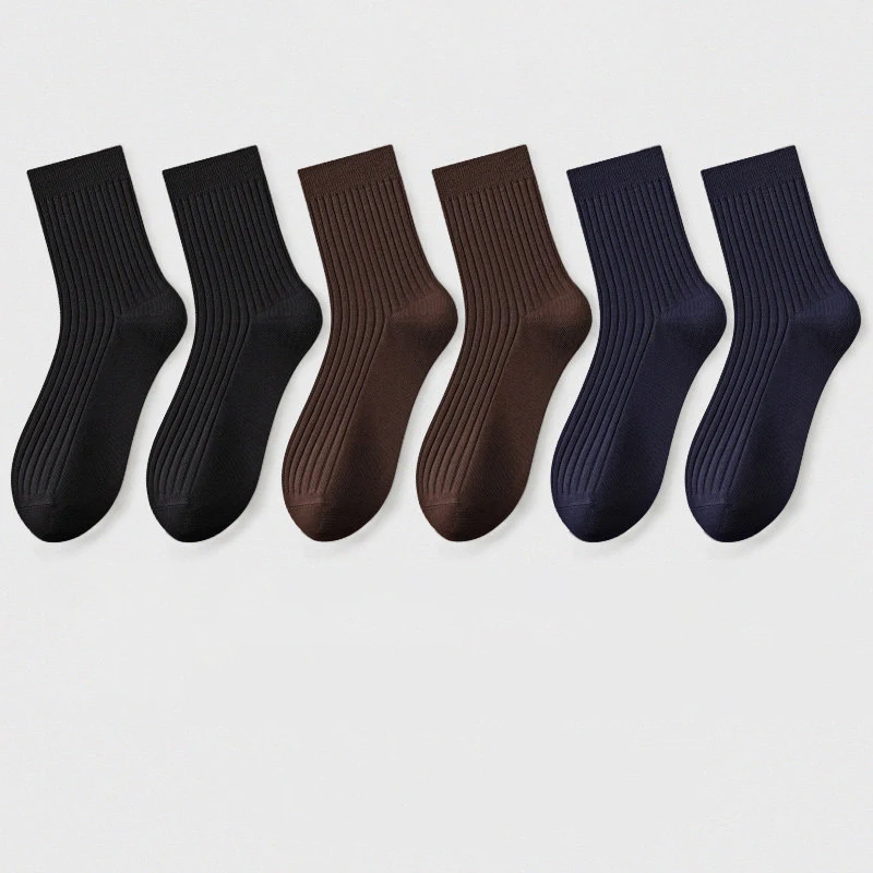 Brand Men's Socks New Style Black Business Men Socks Soft Breathable Autumn Winter for Male Socks Plus Size