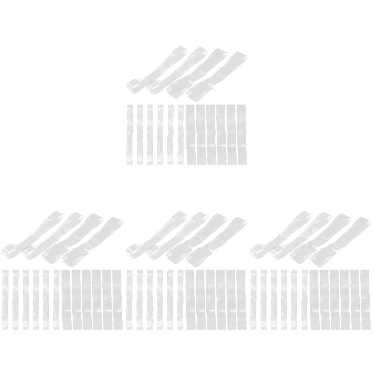 

32 Pairs Women Replaceable Ankle Strap Heels For Women Invisible Transparent Shoelaces Straps Heels Elastic High Clear Stripper