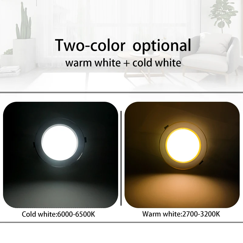 6pcs/lot Led Downlight 5W 9W 12W 15W 18W AC 220V 230V 240V LED Ceiling Bathroom Lamps Living Room Light Home Indoor Lighting images - 6
