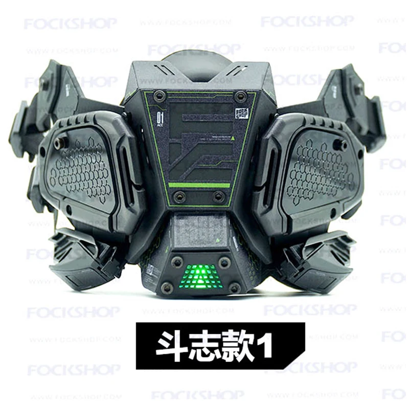 Маска для лица с механическими функциями Cyberpunks маска китайская игра косплей