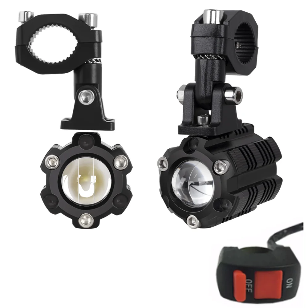 

Motorcycle LED HeadLight Work Spot Lamp Offroad Car Boat Truck SUV Driving Fog Lamp Headlamp White Yellow 12V 24V