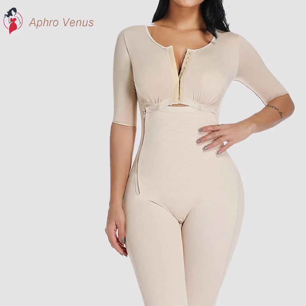 Full Body Fajas Colombianas In Powernet With Bra Knee Length