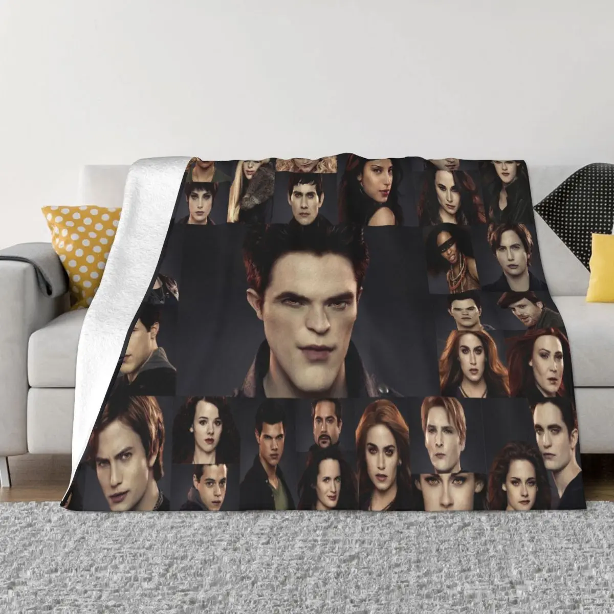 

The Twilight Saga Blankets Fleece Decoration Romance Fantasy Films Portable Thin Throw Blanket for Sofa Car Bedspread