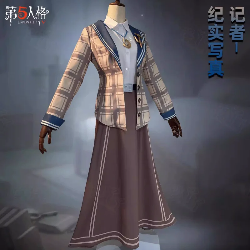 Костюм для косплея Reporter Game Identity V Alice Cos аниме женская модная одежда Survivor ролевых