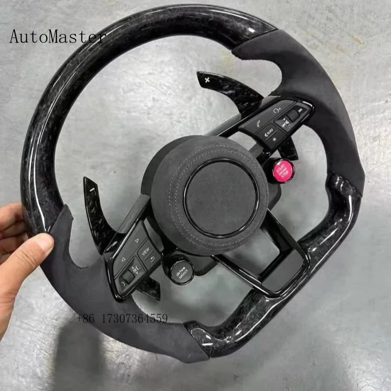 Фото Индивидуальный руль из карбона для Audi A1 A2 A3 A4 A5 A6 A7 S3 RS3 S4 RS4 S5 RS5 S6 RS6 TT TTRS R8 №5