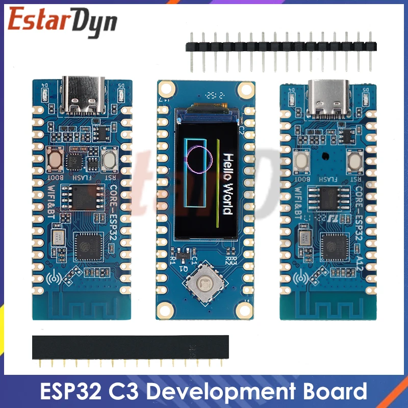 

ESP32 C3 Development Board ESP32 C3 CORE Board Onboard 2.4G Antenna 32Pin IDF WiFi + Bluetooth CH343P for Arduino Microprython