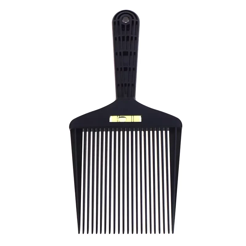 

Professional Black Hair Trimming Flat Comb Men Hairdressing Clipper Level Flattoper Comb 1PC Hair Styling Tool