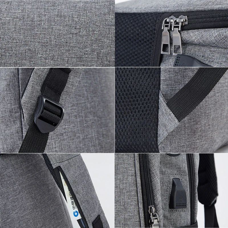 Мужской USB Противоугонный Большой Вместительный повседневный рюкзак для