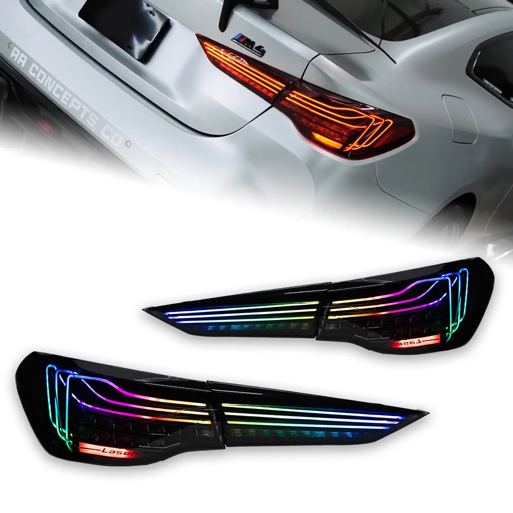 Автомобильные аксессуары Светодиодный задний фонарь для BMW 4 2020-2023 G22 G23 G26 425I M4 DRL