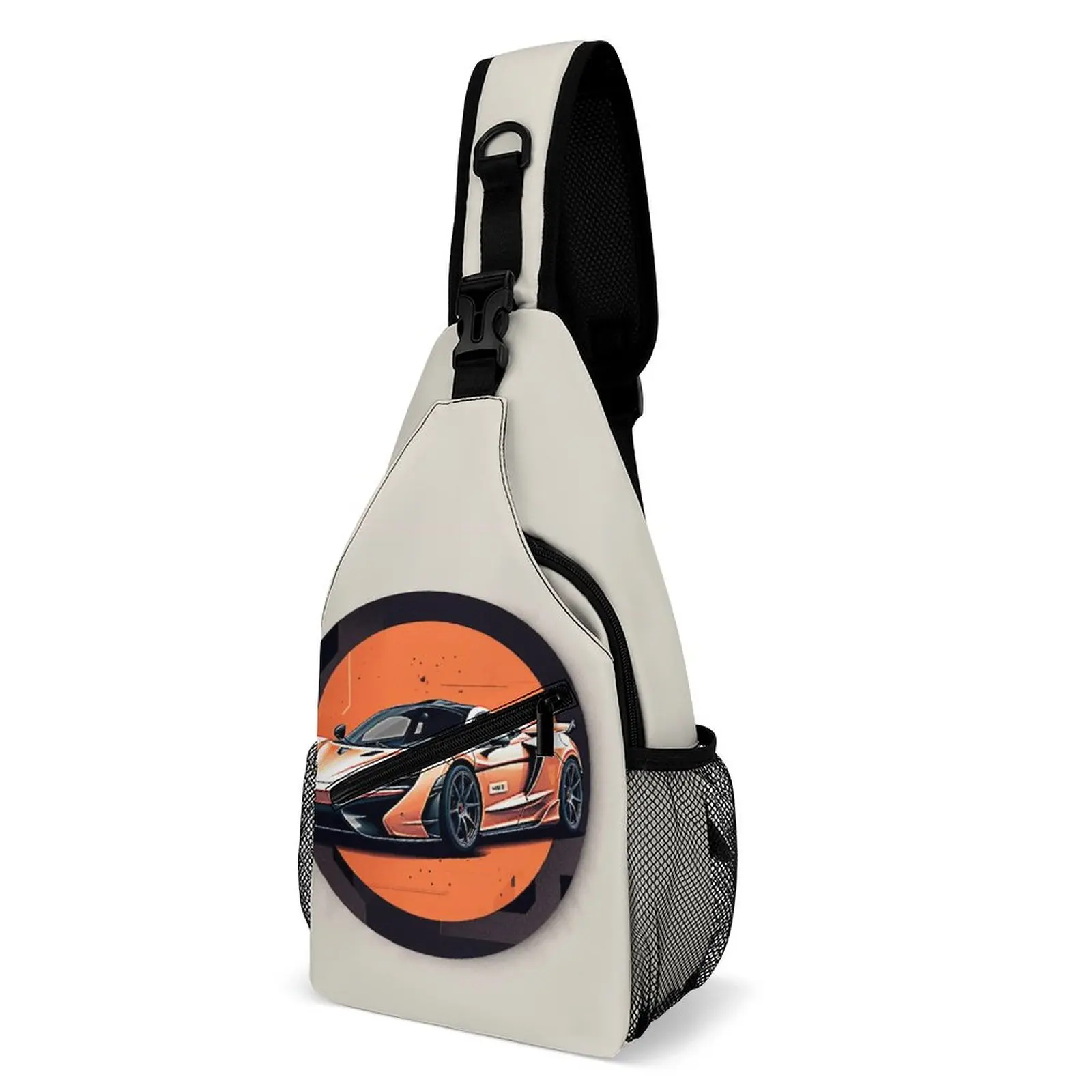 

Fantastic Sports Car Shoulder Bags Circle Minimalistic Running Chest Bag Boy Bicycle Custom Sling Bag Modern Phone Small Bags