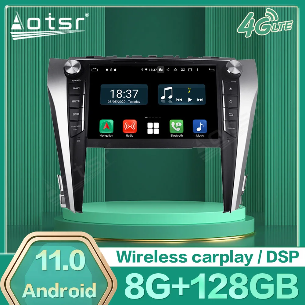 

Automotive Multimedia Android 11 Player For Toyota Camry Aurion 2015 2016 2017 GPS Navi Radio Stereo Receiver Recorder Head Unit