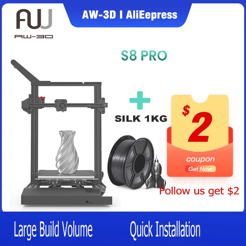 

SUNLU S8 PRO /Terminator 3/S9 PLUS 3D Printer Support PLA/PETG/TPU/ABS Filament Print 2 Years Warranty Quality Assurance