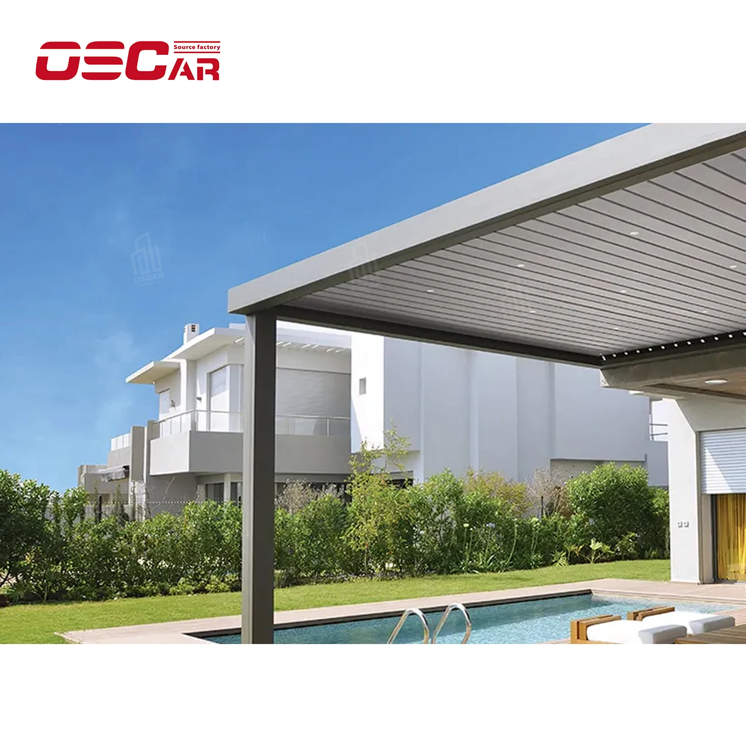 Алюминиевая беседка для жалюзи APRO 3x3m 3x4m 3x5m 4x4m 5x3m 6x4m