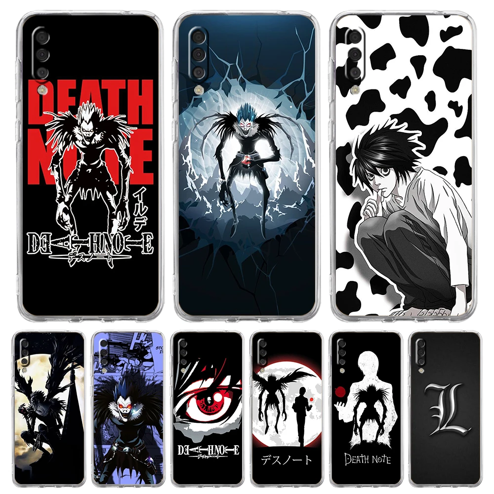 

Manga Death Note Luxury Transparent Phone Case for Samsung Galaxy A12 A02 A03S A50 A70 A40 A10 A20 A30 Cover Silicone Shell Bag