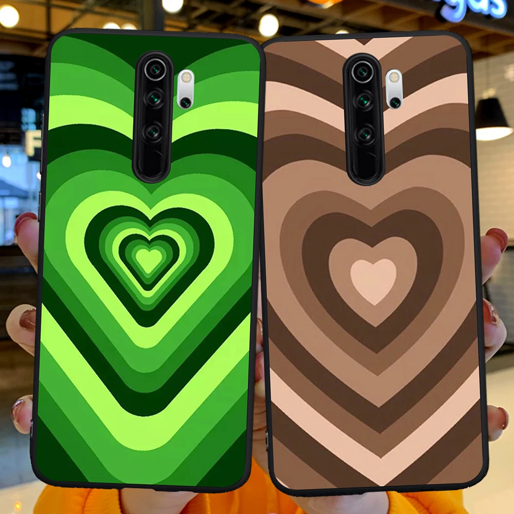 

Luxury Colorful Heart Pattern Coque Soft Funda for Xiaomi Mi 9T Redmi Note 5 6 7 8 8T 9 9S 10 10Pro K20 K30 9T Pro Phone Case