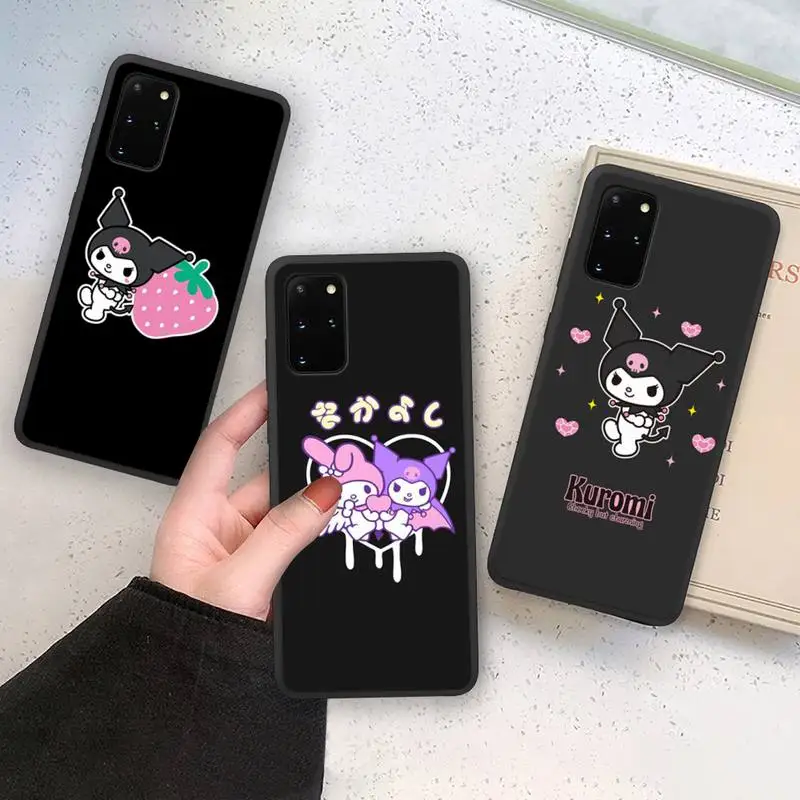 

Kawaii Kuromi Phone Case For Samsung Galaxy Note20 ultra 7 8 9 10 Plus lite M21 M31S M30S M51 Soft Cover