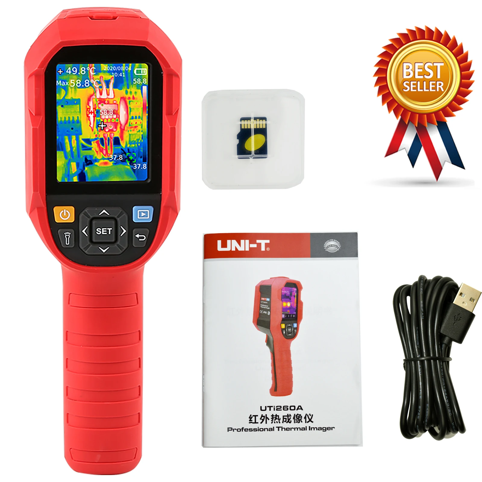 

UNI-T UTi260A Thermal Imager Resolution 256 x 192 Thermal Camera Temperature Imaging Circuit Electrical Maintenance UTI260B