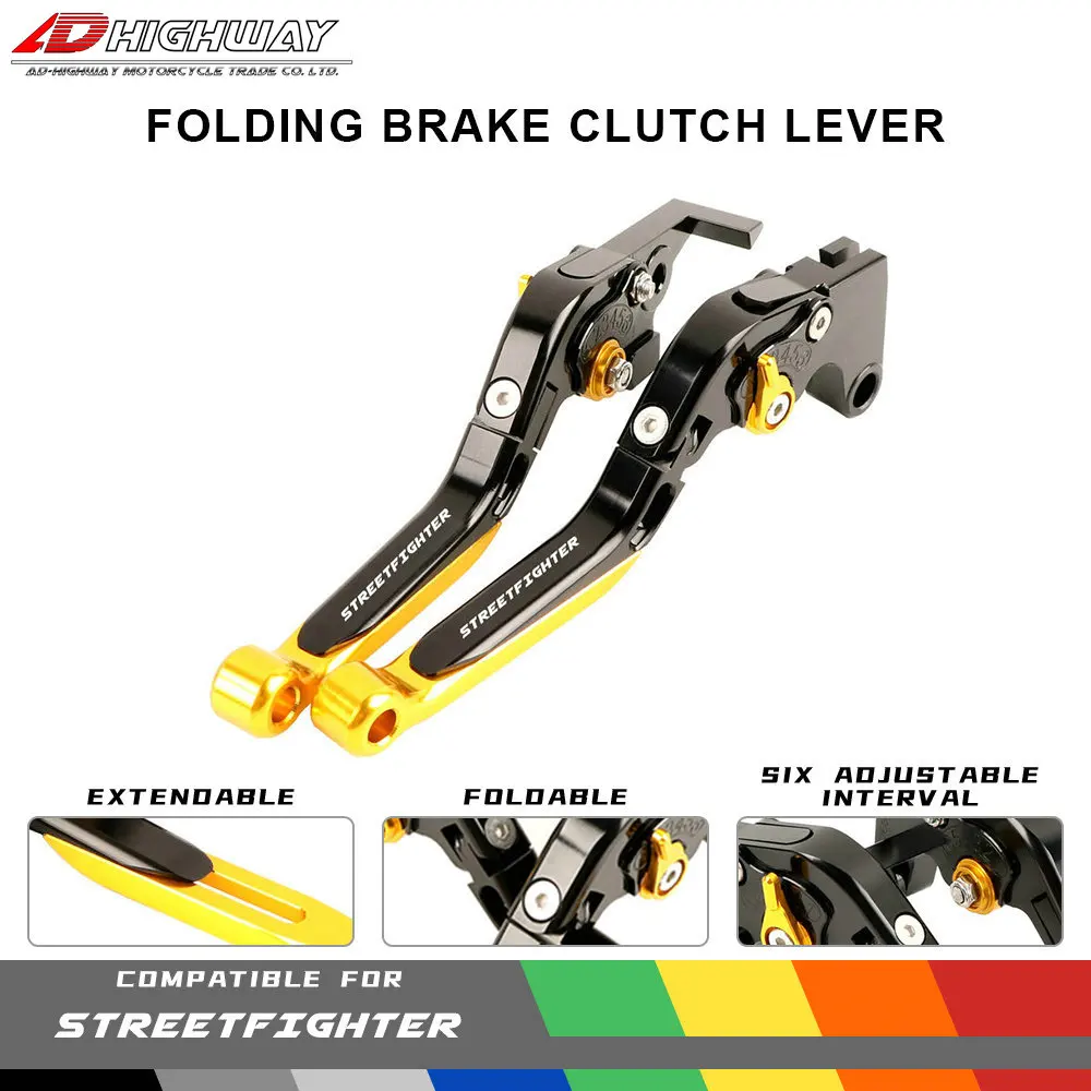 

20 Colors CNC Aliuminum Brake Adjustable Extendable Folding Brake Clutch Levers For DUCATI Streetfighter V4 V4S 2020 2021