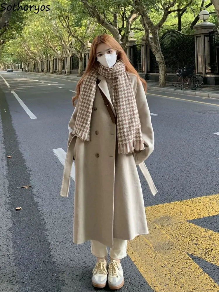 

Женская Длинная свободная уличная одежда для отдыха, элегантная Офисная Женская темпераментная однотонная простая универсальная студенческая мода Mori Girl