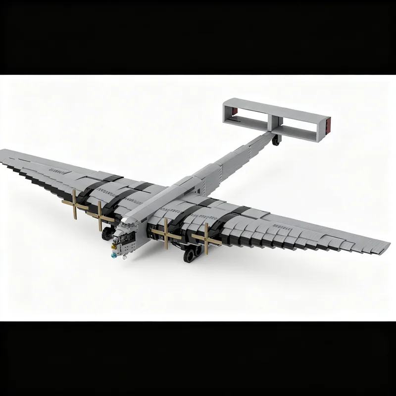 3713 деталей MOC: Модель самолета Junkers G38, конструктор, архитектурная игрушка, рождественский подарок, креативный набор для сборки своими руками, подарок на день рождения для детей (art.: 3920dc70e7f7c) - 3920dc70e7f7c
