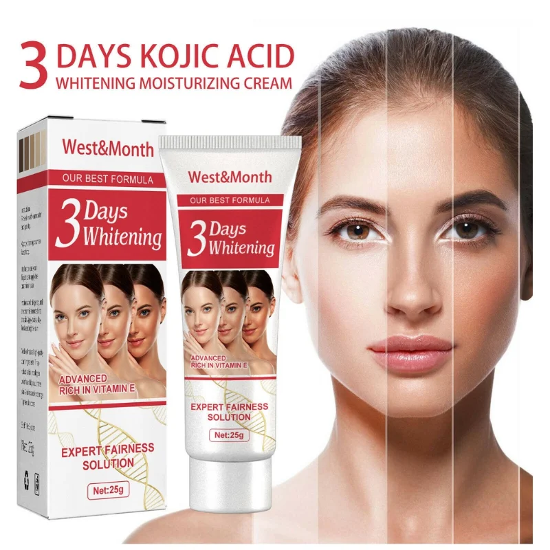 

3 Days Kojic Acid Whitening Moisturizing Cream 3 Days Kojic Acid Whitening Moisturizing Cream Hyperpigmentation Remover 25g