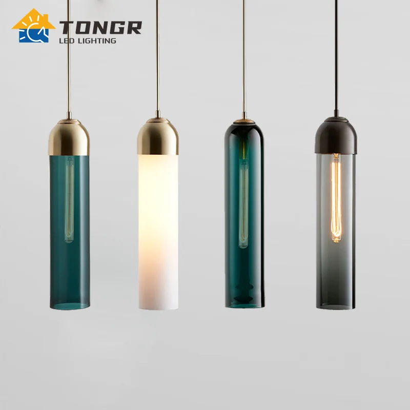 

Modern Pendent Lamp Led Glass Nordic Hanging Lighting Fixtures Suspension Creative Living Bedside Bedroom Indoor Chandeliers