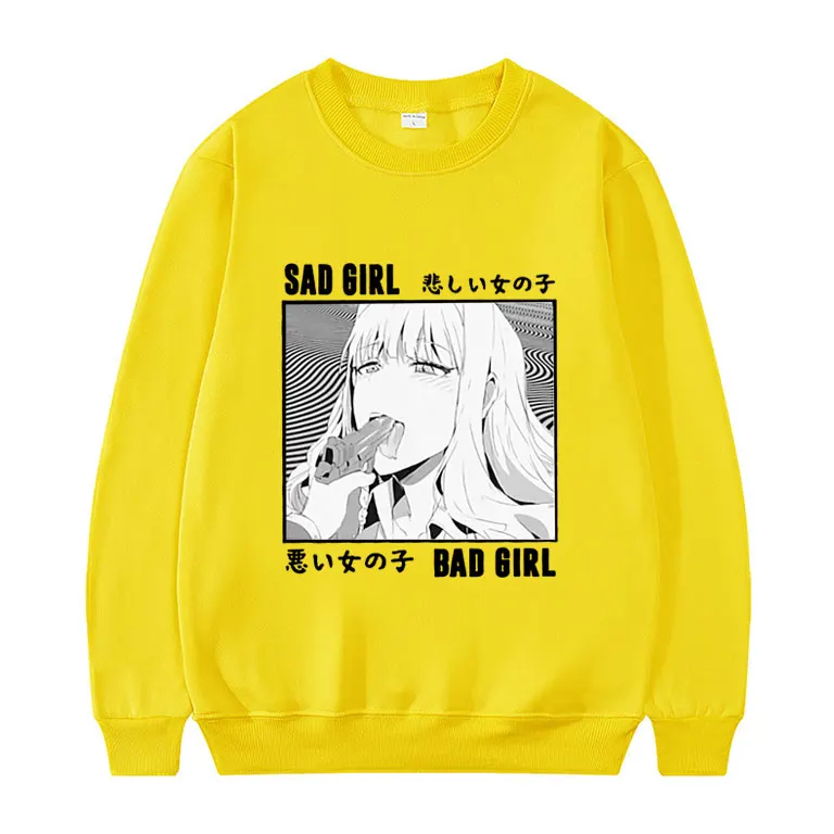 Anime Hentai Waifu Lewd Sexy Senpai Love Ahegao Otaku Vaporwave Sweatshirt Spring 2022 Men Women Fashion Loose Pullover |