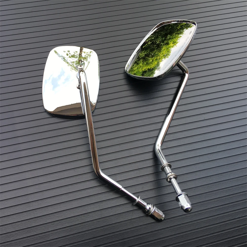 Хромированное боковое зеркало заднего вида для мотоцикла Harley Davidson Dyna Sportster Softail