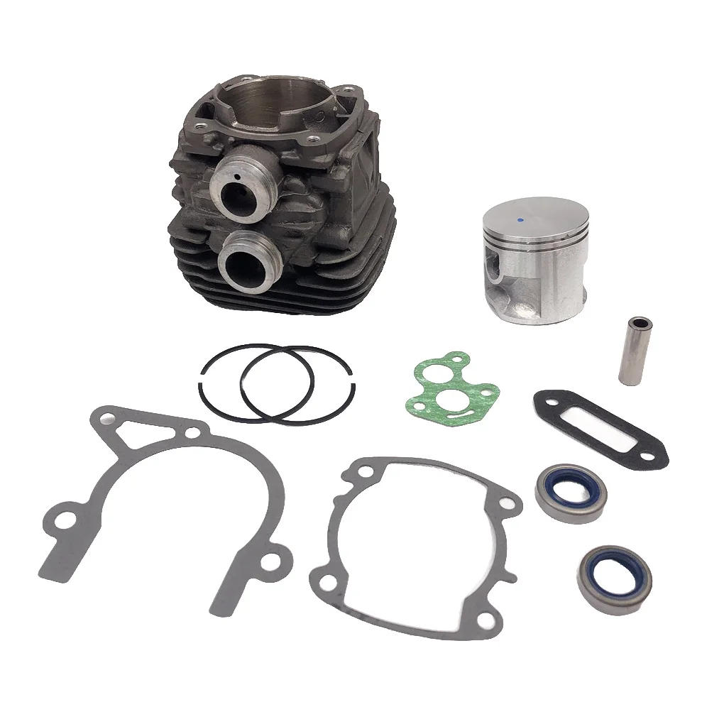 

50mm Cylinder Assembly Set Piston Pin Rings Circlips Saws Motor Rebuild Equipment Part Tools Repairing Supplies