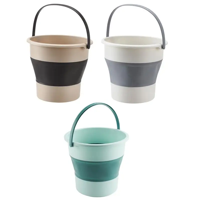 

Collapsible Bucket Collapsible Mop Bucket With Handle For House Cleaning Space Saving Outdoor Multiuse Foldable Water Pail For