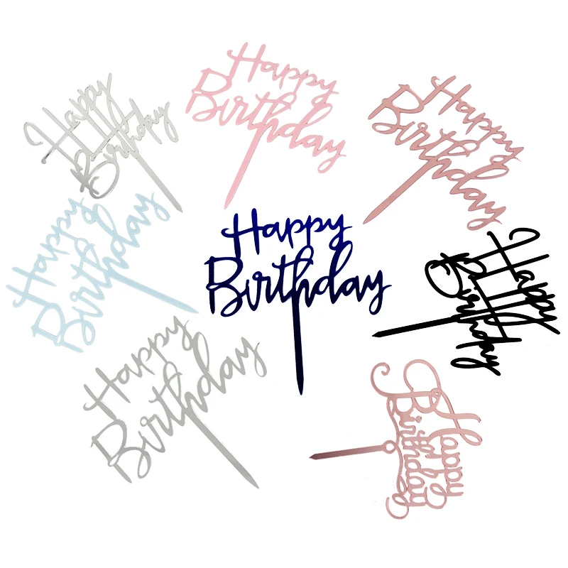 

5 шт., акриловые украшения для торта