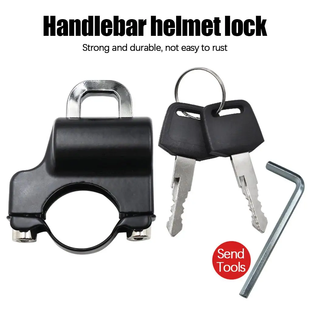 

Motorcycle Helmet Lock Alarms Hanging Hook Motorbike Helmet Lock Kit for Bikes