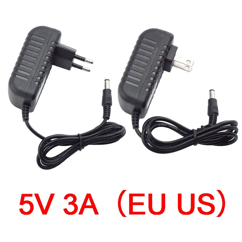 

5V 3A 3000ma AC 100-240V to DC 5V 3A Adapter Power Supply Converter charger switchLed Transformer Charging for CCTV Camera Q1