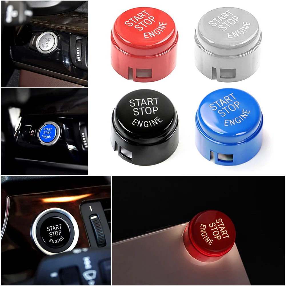 

Car Engine Start Stop Button Cover Replacement ABS Cover For BMW 1 2 3 5 6 7 X1 X3 X4 X5 X6 F01 F02 F10 F11 F12