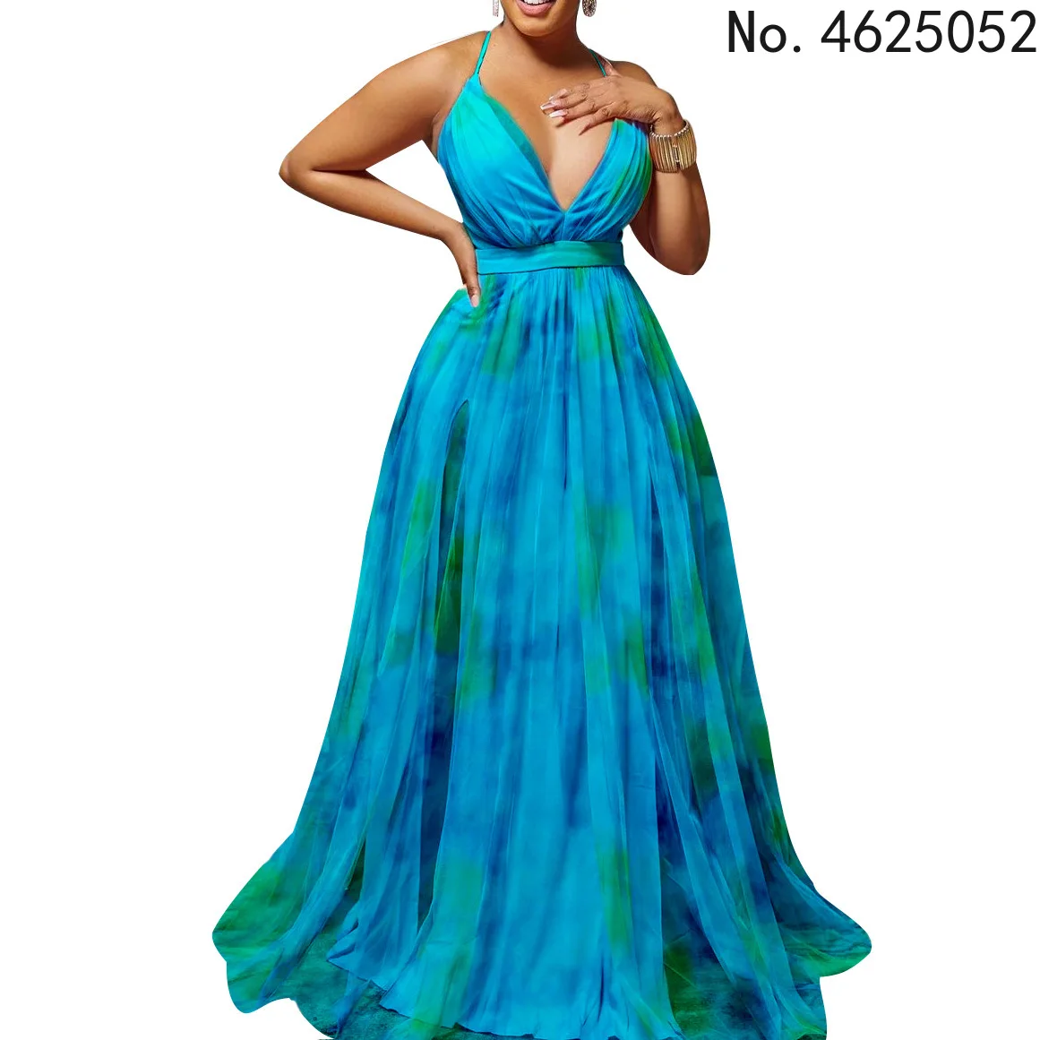 

Женское платье на бретелях-спагетти, большого размера