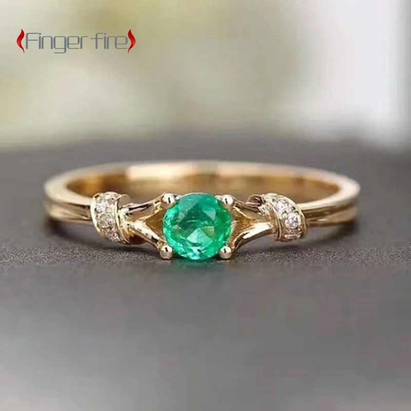 

Exquisite Fashion Gold Plated Ring Engagement Party Anniversary Jewelry
