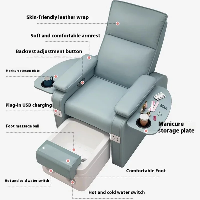 Стулья для педикюра салона ногтей водоструйная кресло маникюра светодиодная
