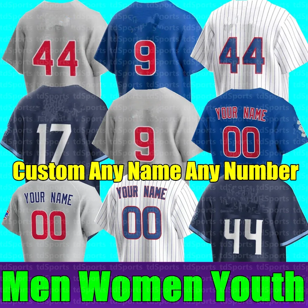 

2022 New Custom Any Name Any Number Men Women Youth Kids Baseball Jersey Javier Baez Anthony Rizzo Kris Bryant Stitched T Shirt