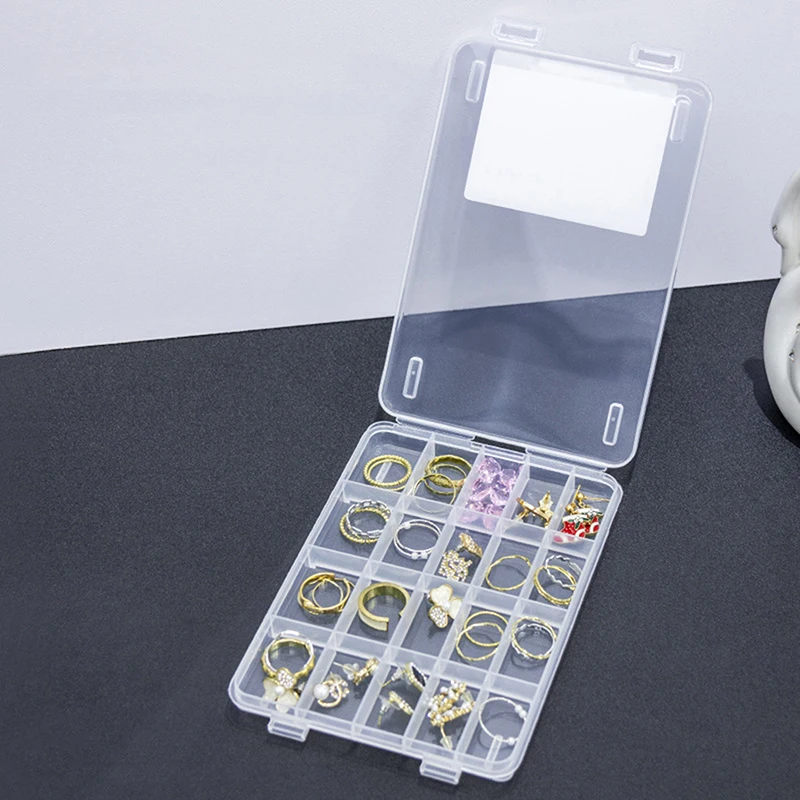 20-сеточный отсек пластиковый прозрачный ящик для хранения дрель ногтей